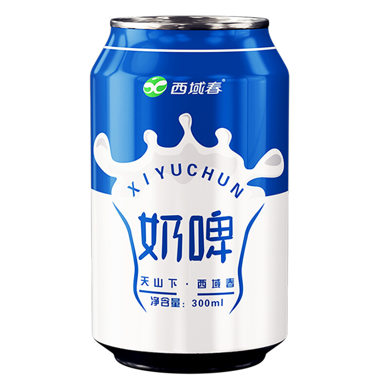 西域春 新疆奶啤整箱300ml乳酸菌发酵风味饮料含乳饮品 新日期 6罐装西域春