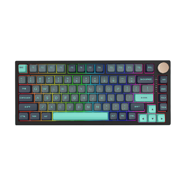 VGN N75 幻彩版 82键 有线机械键盘 加勒比海 动力紫轴 RGB 139元