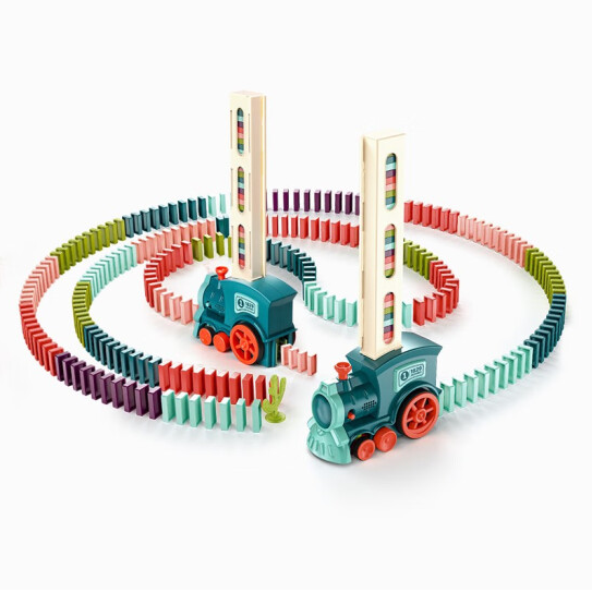 NUKied 纽奇 多米诺电动火车玩具 电动小火车+投牌盒 31.9元包邮（双重优惠）