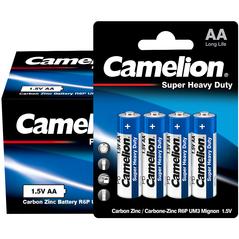 plus会员：飞狮（Camelion）碳性电池 干电池 R6P/AA/5号 电池 48节 24.41元