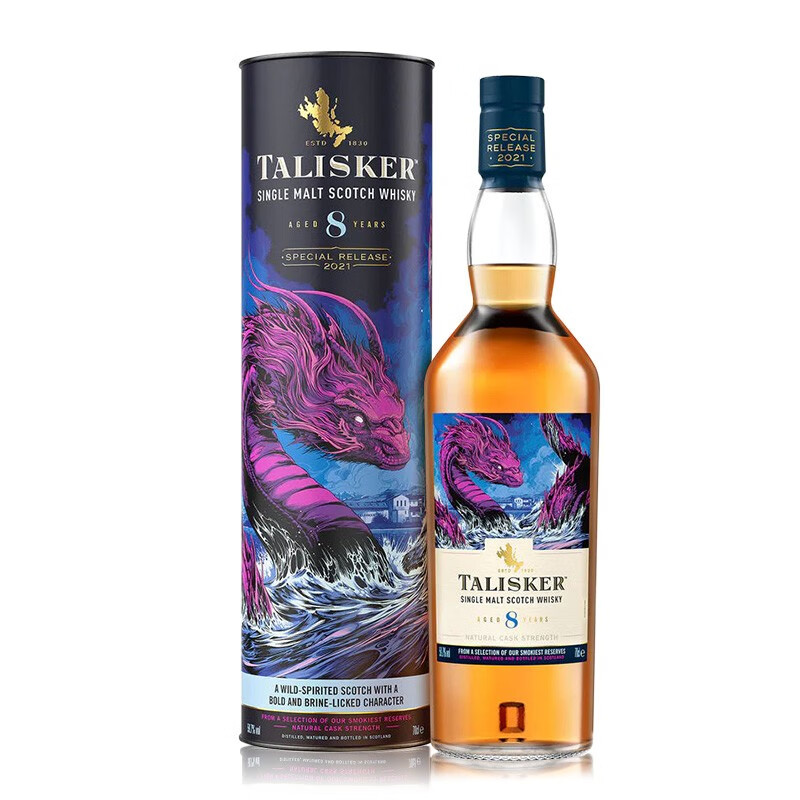 TALISKER 泰斯卡 8年 单一麦芽 苏格兰威士忌 40%vol 700ml 2021SR限量版 413元