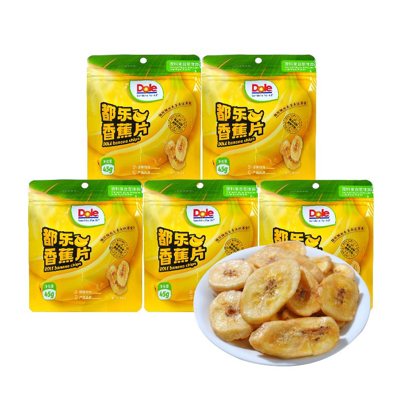 Dole 都乐 香蕉片 45g*5袋 19.9元