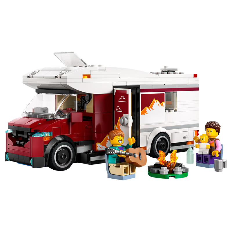 乐高 LEGO 城市系列 60454 假日探险野营车 儿童积木玩具 158元