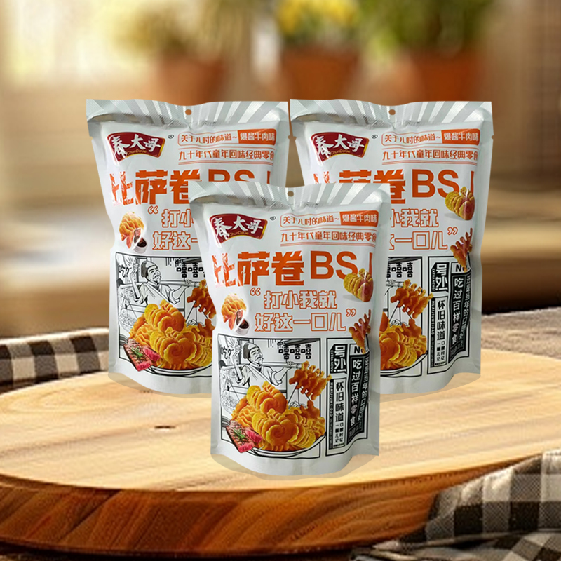 88VIP：春大哥 比萨卷 爆酱牛肉味 108g*3袋 18.9元