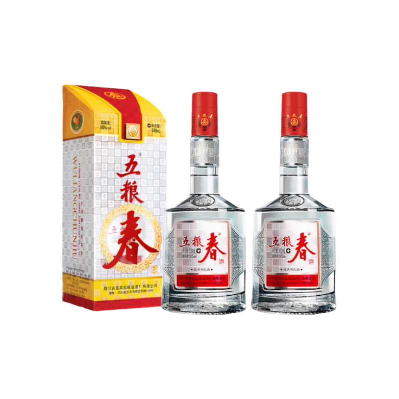 五粮春第一代50度500ml*2瓶 350元