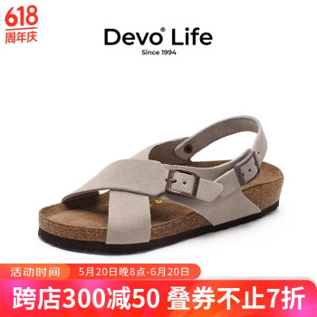 Devo 的沃 女士软木凉鞋 ￥97.92
