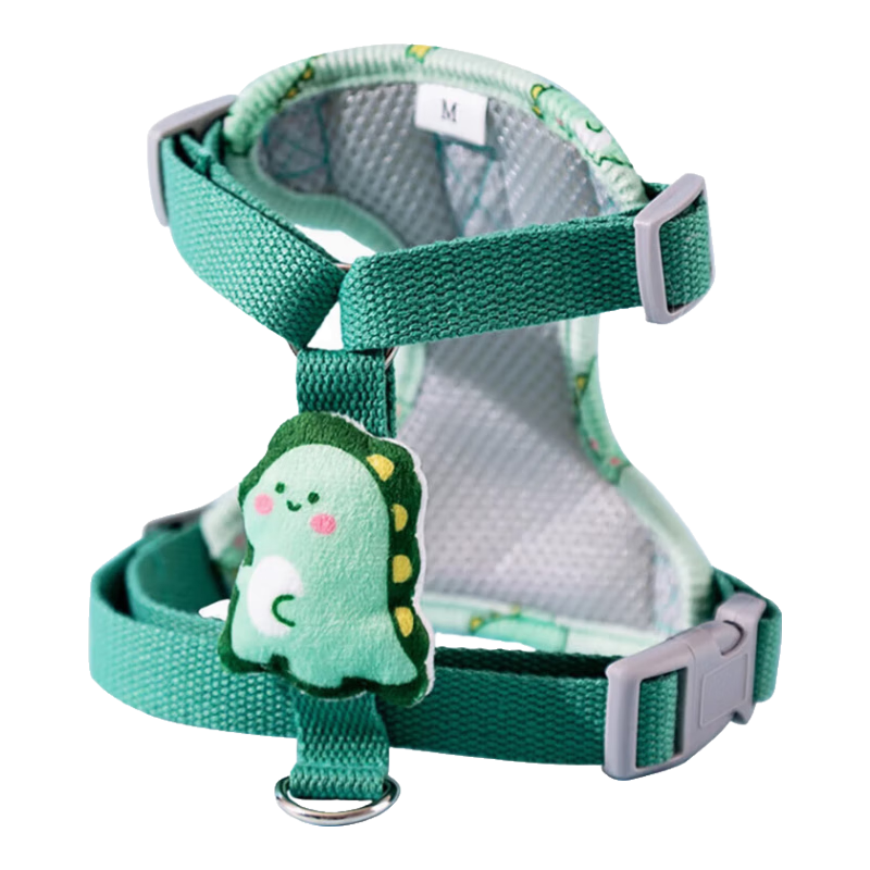 狗狗牵引绳胸背带小型犬泰迪比熊宠物背心式 绿色 5.95元需试用