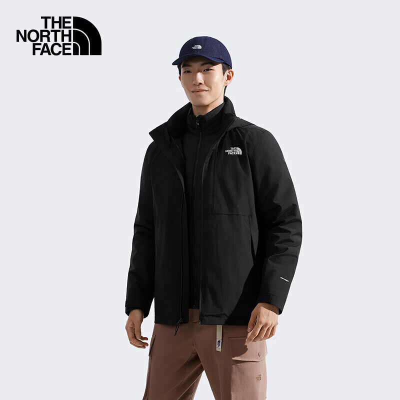 北面 男鹅绒羽绒三合一冲锋衣防水TheNorthFace|88RK 1762.22元