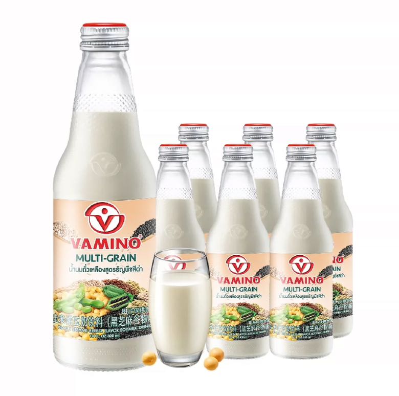 88VIP、今日必买：VAMINO 哇米诺 泰国进口黑芝麻谷物豆奶300ml *6瓶 11.32元（需