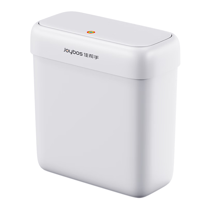 PLUS会员: 佳帮手 夹缝垃圾桶8L家用按压开盖卫生间厕所客厅厨房卧室网红窄