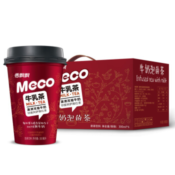 香飘飘 Meco牛乳茶 300ml 6杯 礼盒装 31.2元