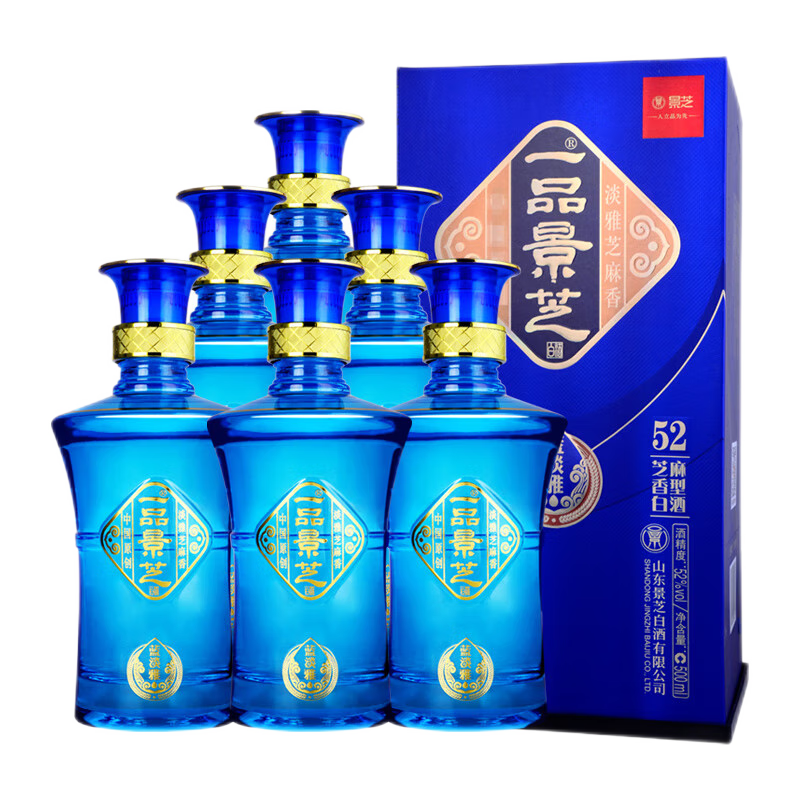 puls会员：景芝 蓝淡雅 芝麻香型52度 500mL*6瓶 488.21元（需领券）