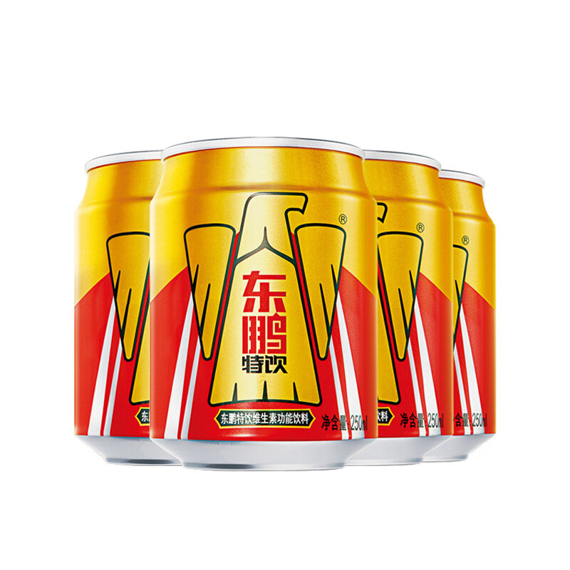 东鹏 特饮 维生素功能饮料 250ml*4罐 11.9元