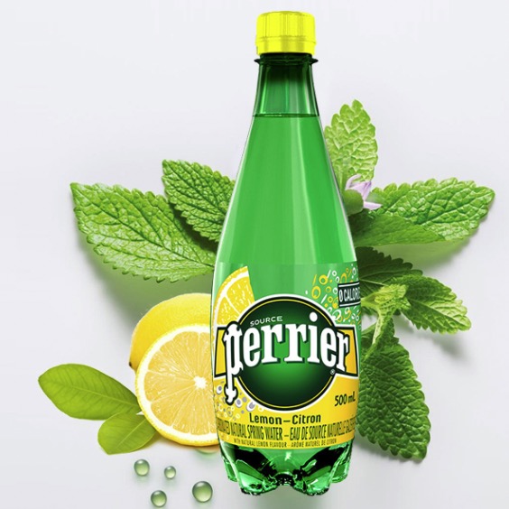 perrier 巴黎水 充气天然矿泉水 柠檬味 43.68元