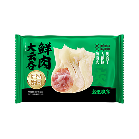 PLUS会员：袁记味享 袁记云饺 鲜肉云吞310g 24只 *5件 75.6元，折15.12元/件