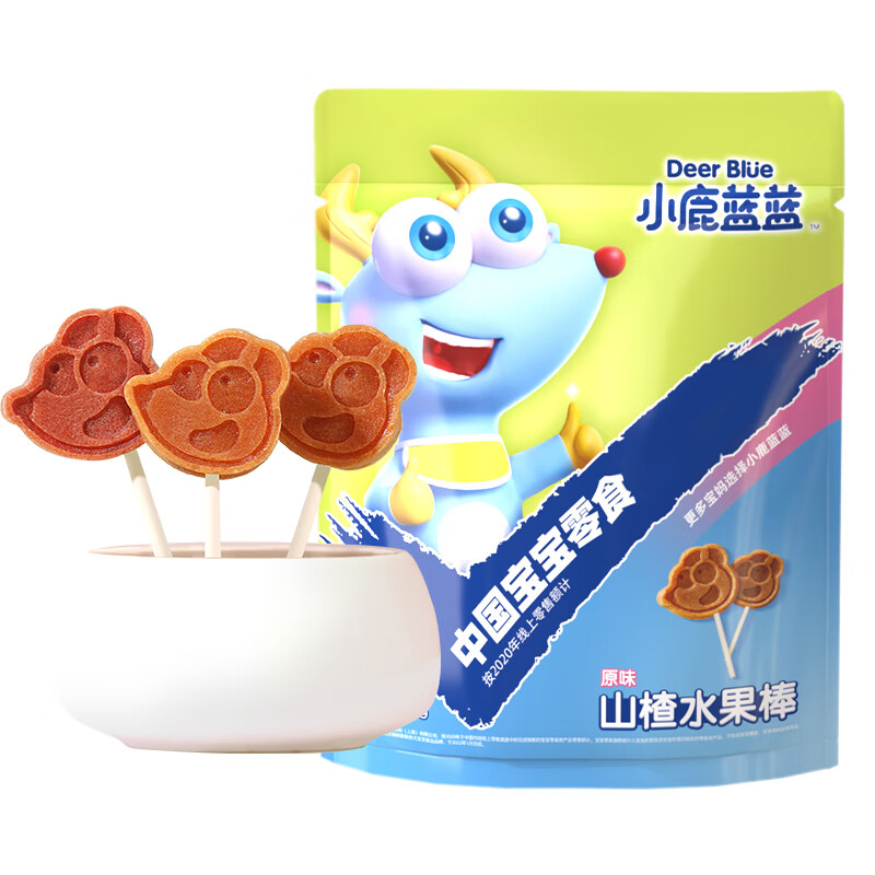 小鹿蓝蓝 宝宝零食山楂棒棒糖 106g 6.9元（需买3件，需用券）