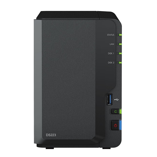 Synology 群晖 DS223 2盘位NAS（Realtek RTD1619B、2GB） 194.51元（需用券）