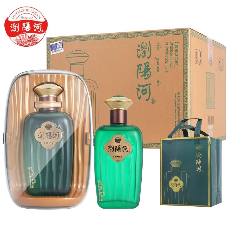 瀏陽河 LIUYANGHE LIQUOR 窖龄1915 酱香型白酒 53度 500mL 6瓶 ￥169