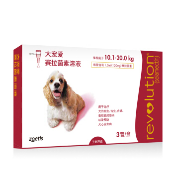 REVOLUTION 大宠爱 中型犬 10-20kg整盒3支 264.88元