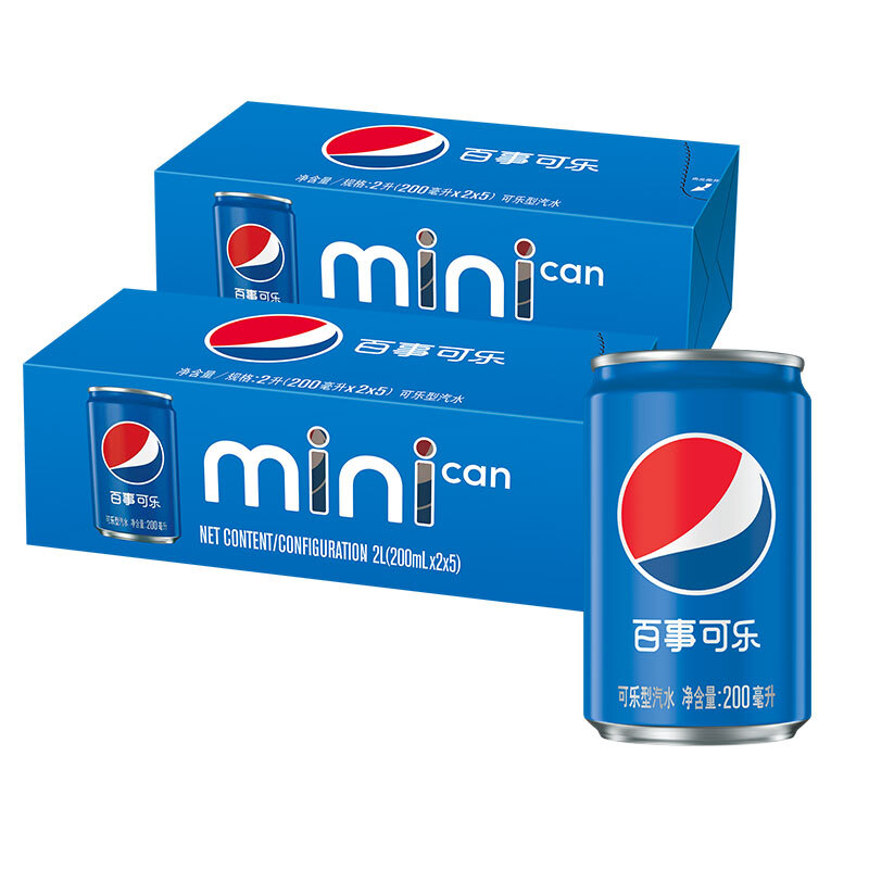 pepsi 百事 可乐 迷你罐200ml*20听 39.9元