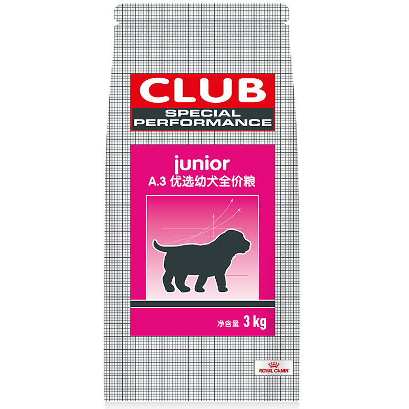 ROYAL CANIN 皇家 A3全犬幼犬狗粮 3kg 91.2元