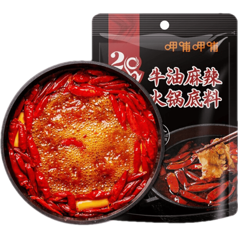 呷哺呷哺 牛油麻辣火锅底料150g*3袋 *2件 33.5元（合16.9元/件）