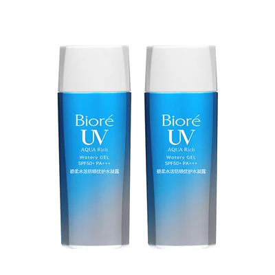 Biore碧柔 SPF50+水活防晒优护水凝露90ml*2瓶 到手80元优惠券