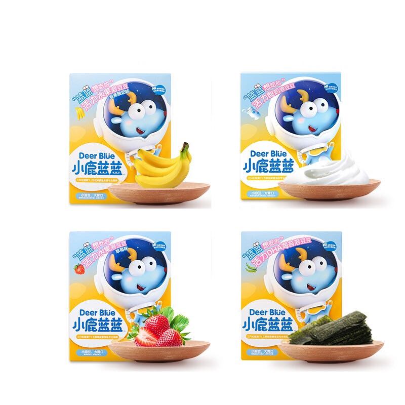 88VIP：小鹿蓝蓝 儿童益生菌酸奶溶豆儿童零食混合口味装20g×4盒 1件装 37.9元