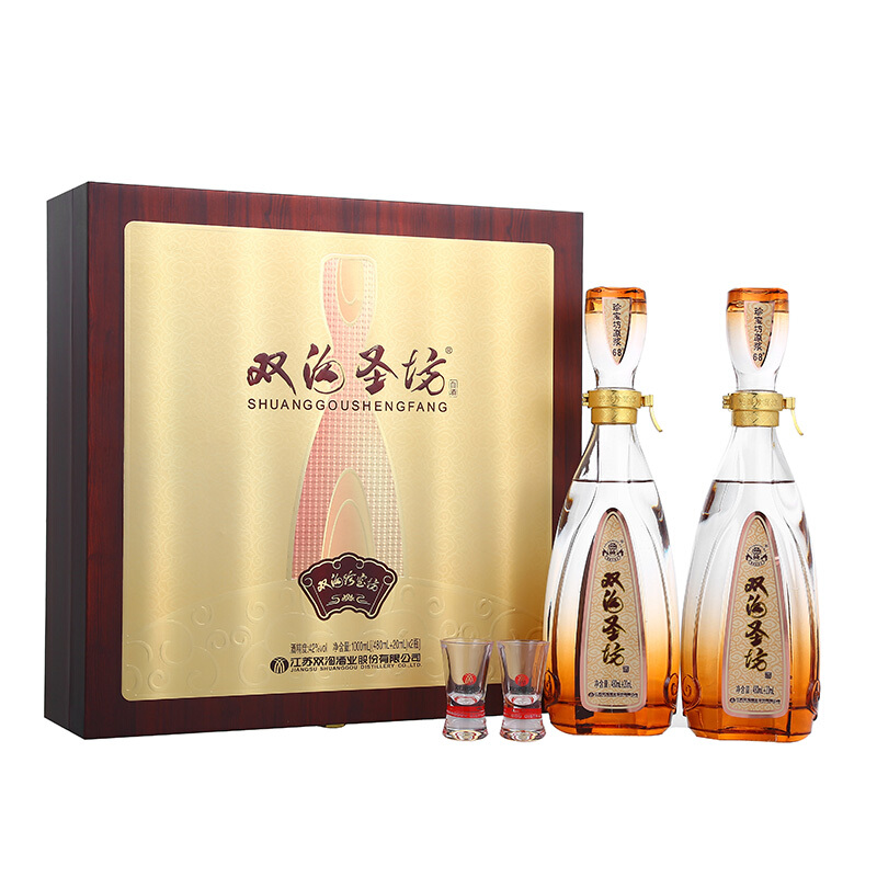 双沟 珍宝坊 圣坊 42%vol 浓香型白酒 500ml+20ml*2瓶 礼盒装 358.92元（需用券）