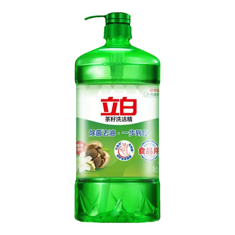 Liby 立白 茶籽洗洁精果蔬可用除菌去油食品用家用洗洁精按压洁净无残留1kg 