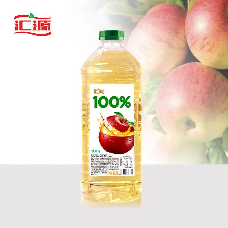 汇源 100%苹果汁 2000ml 11.25元
