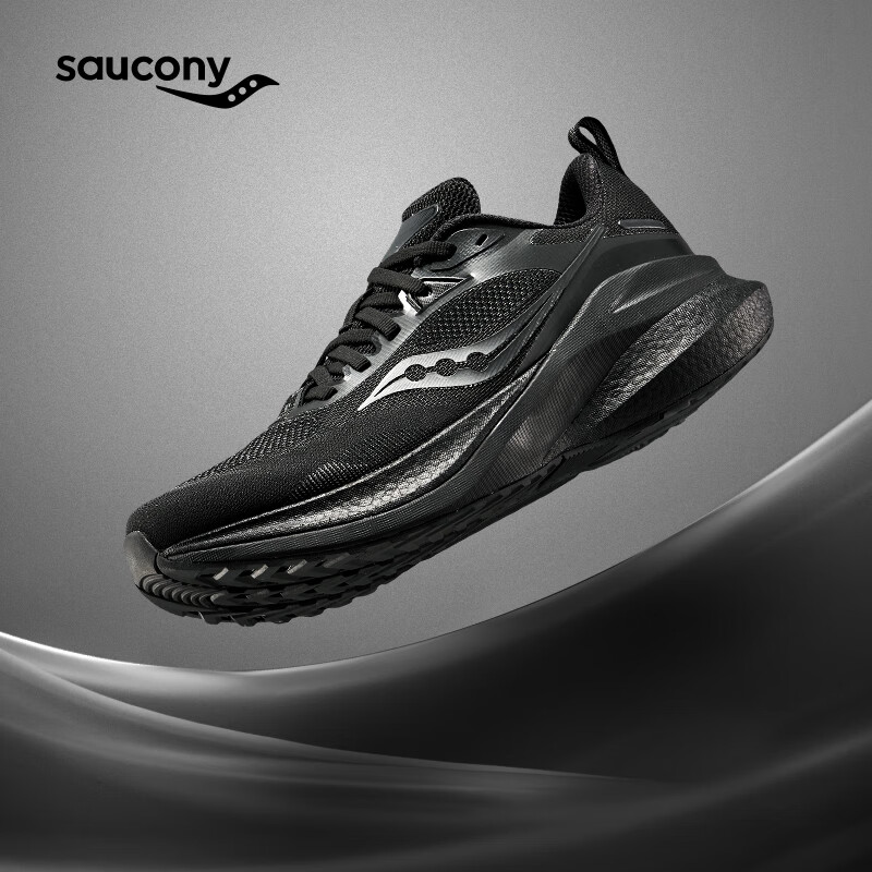 索康尼 saucony 男子透气跑步鞋MARSHAL 黑4 42 592.55元