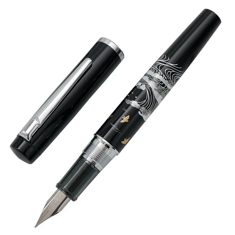 PLATINUM 白金 PROCYON莳绘系列 金属钢笔 莳绘海鸥海浪 单支装 0.3/0.5mm ￥580.8