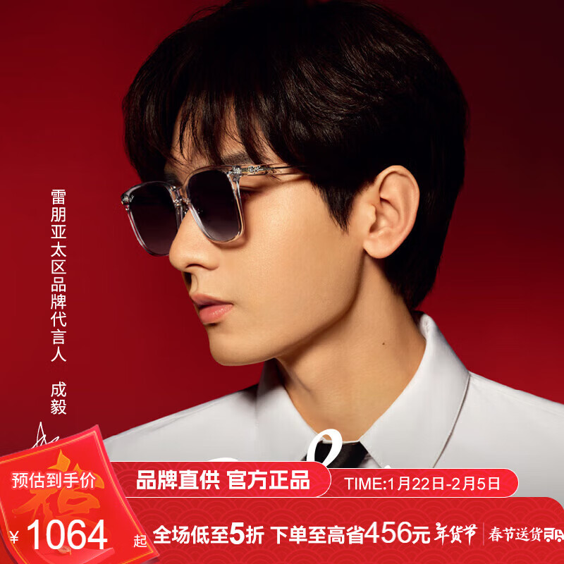 雷朋 RayBan） 太阳镜 成毅同款全框摩登开车钓鱼0RB2206D64478G57 ￥760