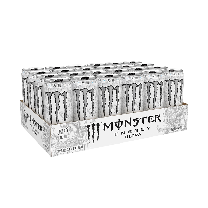魔爪（Monster）可口可乐 魔爪 Monster 无糖 能量风味饮料 330ml*24罐---78.7元