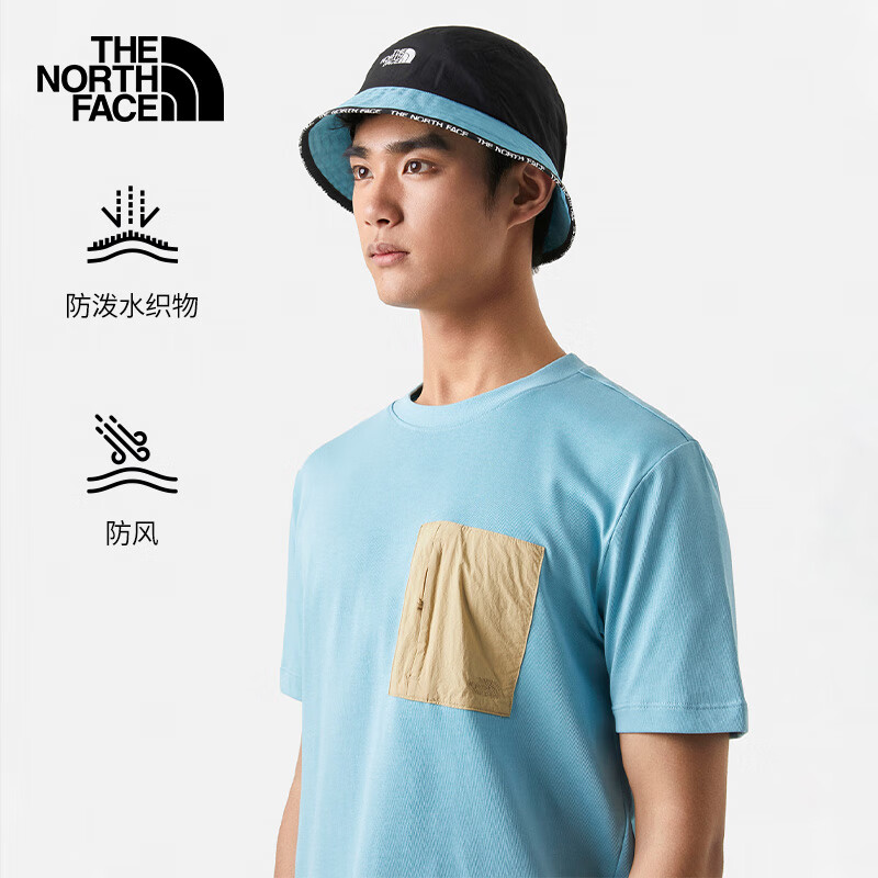 THE NORTH FACE 北面 遮阳帽通用款户外防护渔夫帽7WHA 蓝色/LV2 SM/帽围57.2cm 88.01