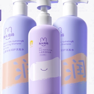 PLUS会员：兔头妈妈 柔润洗发水335ml*2+月光紫雏沐浴露300ml 89元（需用券）