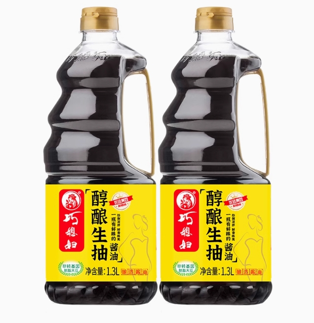 巧媳妇 醇酿生抽1.3L*2 ￥15.92