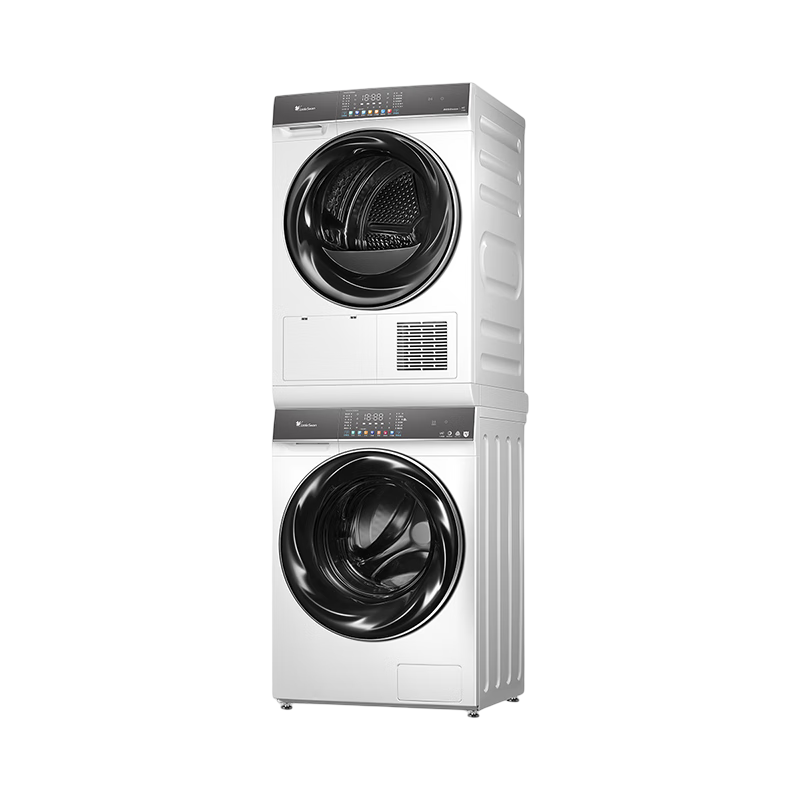 PLUS会员：LittleSwan 小天鹅 水魔方 热泵式洗烘套装 10KG 白色 TG100VC806W+TH100VH806