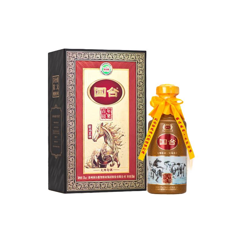 国台 马年 53度 酱香型白酒 500mL 礼盒装 199元（需用券）