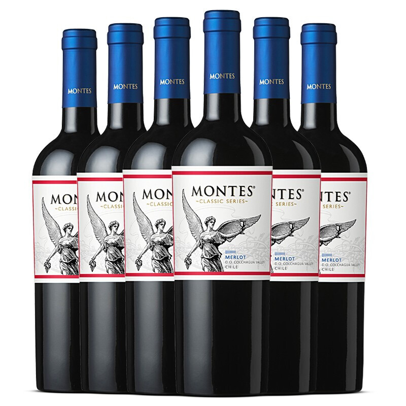 MONTES 蒙特斯 经典系列 梅洛 干红葡萄酒 750ML*6瓶装 303元（需用券）