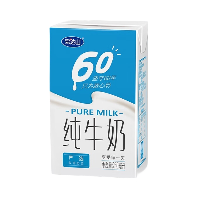 完达山 全脂纯牛奶 250ml 盒装 香浓 无菌砖 250ml 24盒