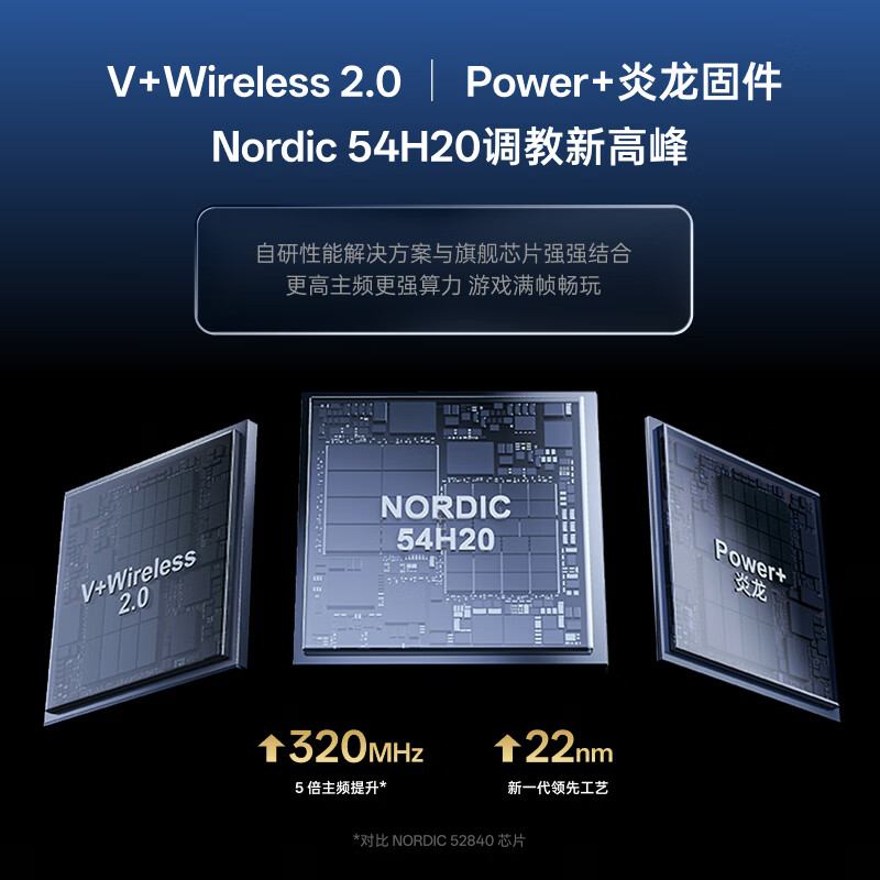雷柏 VT2MAX大师版 V2双8K轻量化无线游戏鼠标 PAW3955引擎 399元 - 线报酷