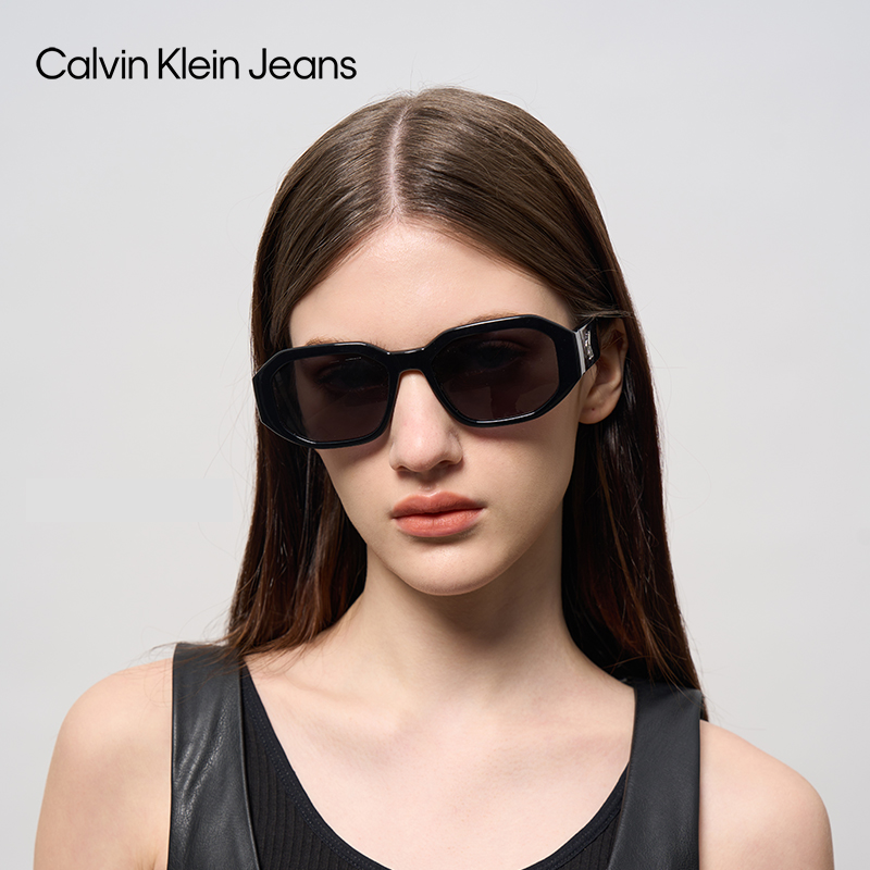 卡尔文·克莱恩 Calvin Klein CK Jeans大框窄框百搭时尚街拍休闲防晒墨镜CKJ23602S 