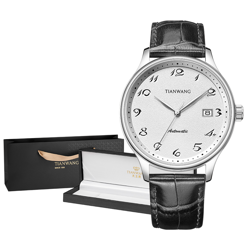 移动端：天王 昆仑系列皮带5844日历情侣机械手表男女士 899元（淘金币可抵1