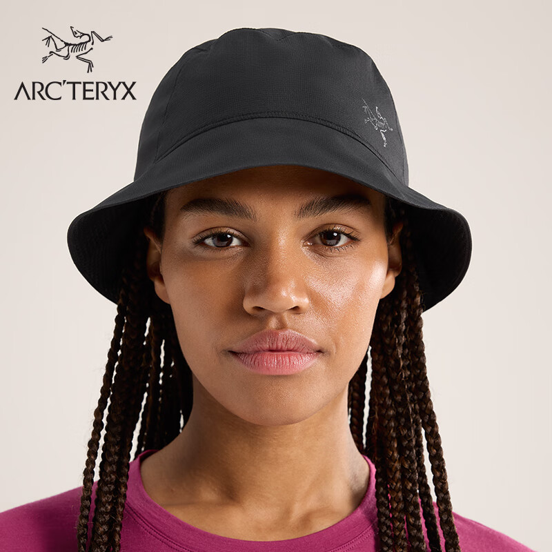 ARC'TERYX 始祖鸟 ARC’TERYX始祖鸟 AERIOS BUCKET HAT 男女同款 渔夫帽 Black/黑色 L-XL 