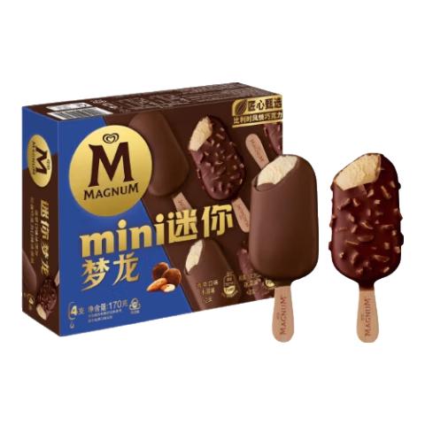 88VIP：梦龙 WALL'S 和路雪 中国大陆 迷你梦龙冰淇淋 170g 4支 盒装 24.7元（需买