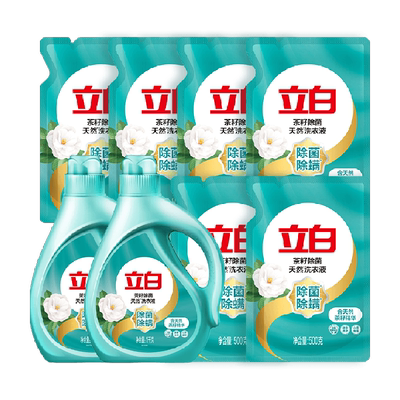 88vip、需福袋：立白洗衣液1kg×2瓶+500g×6袋 31.42元