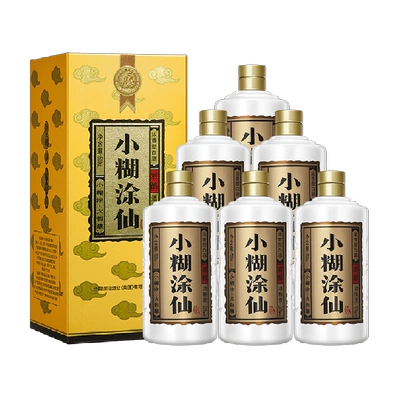 88VIP：小糊涂仙 君酿 52度 浓香型白酒 500ml*6瓶+赠200ml2瓶 773.3元（需领券）