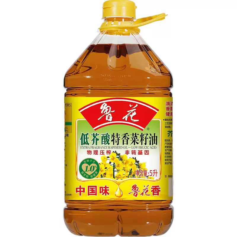 鲁花底芥酸特香菜籽油5L非转基因 ￥85.9